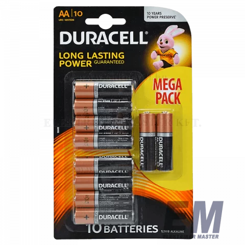 Duracell ceruza elem LR6/AA 1,5V MN1500 (10-es bliszter)