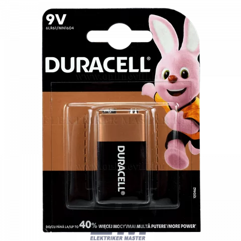 Duracell elem alkáli 6LR61/MN1604 9V