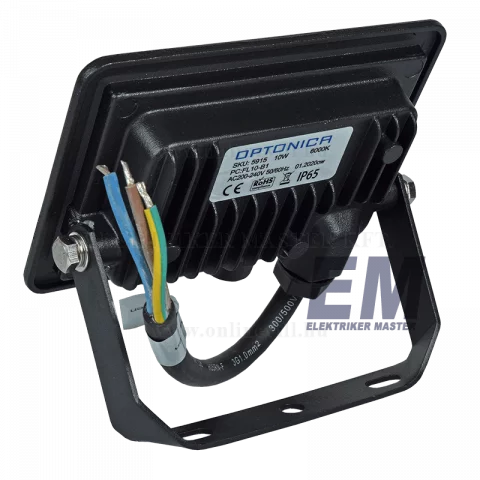 LED Reflektor 10W 6000K Fekete Optonica City Line2 FL5915