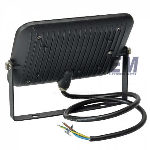 LED Reflektor 30W 2800K Fekete Optonica Epistar Chip Set FL5888