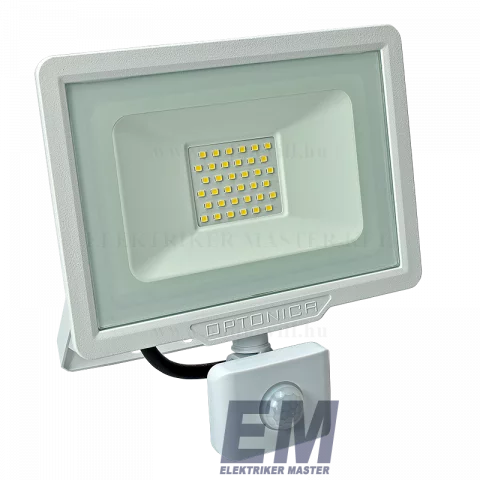 LED Reflektor Mozgásérzékelővel 30W 4500K Fehér Optonica SMD2 FL58937
