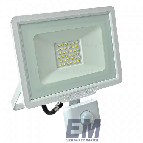 LED Reflektor Mozgásérzékelővel 30W 6000K Fehér Optonica SMD2 FL5936