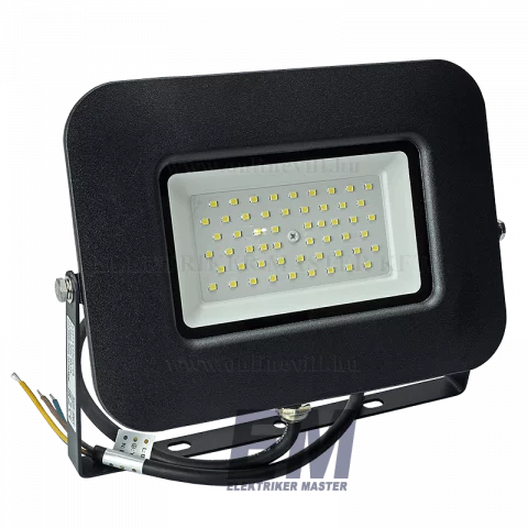 LED Reflektor 50W 6000K Fekete Optonica Epistar Chip Set FL5889