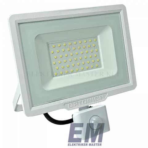 LED Reflektor Mozgásérzékelővel 50W 6000K Fehér Optonica SMD2 FL5939