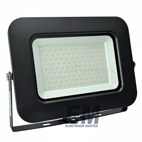 LED Reflektor 100W 4500K Fekete Optonica Epistar Chip Set FL5893