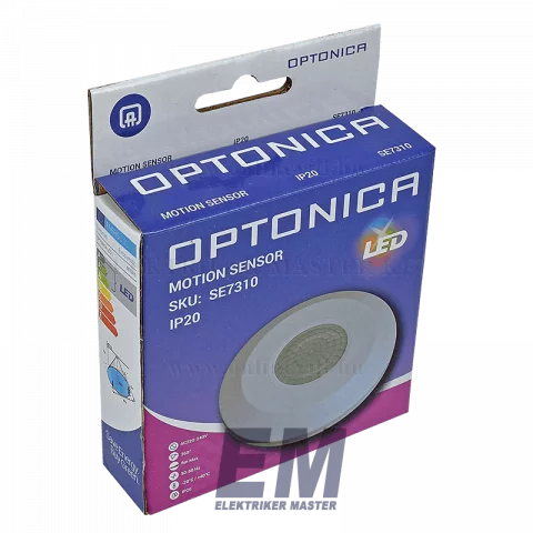Mozgásérzékelő Mennyezeti Falon Kívüli 360° IP20 6m fehér Optonica SE7310