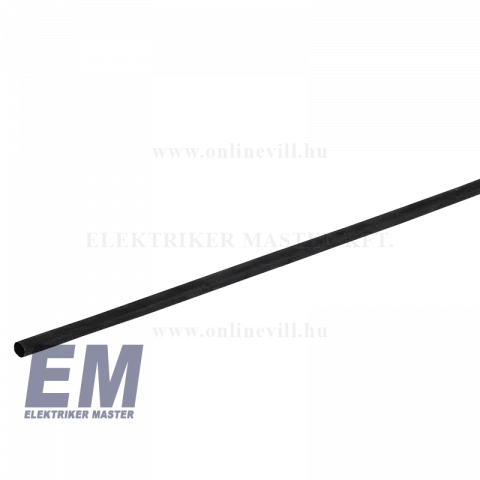 Zsugorcső 9,5-4,8 mm Vékonyfalú Fekete 1,2m Cellpack SR1F (127191)