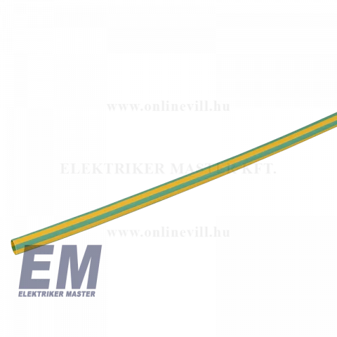 Zsugorcső 9,5-4,8 mm Vékonyfalú Zöld-Sárga 1,2m Cellpack SR1F (127227)