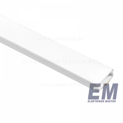 Kábelcsatorna 20x10 mm öntapadós műanyag vezeték csatorna (200m/cs) Canalux