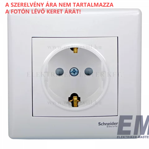 Schneider SEDNA Dugalj 2P+F konnektor GYV csavaros bekötés fehér SDN3000121