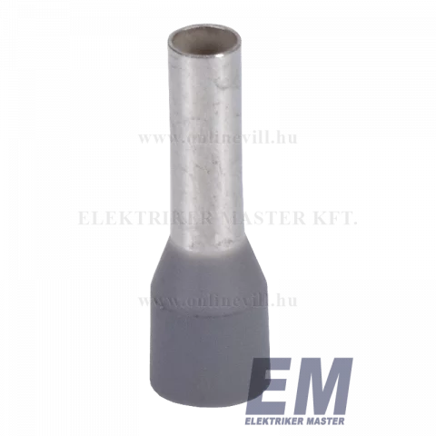 Érvéghüvely 4 mm2/18mm szigetelt szürke (50db/cs) Weidmüller 9026010000