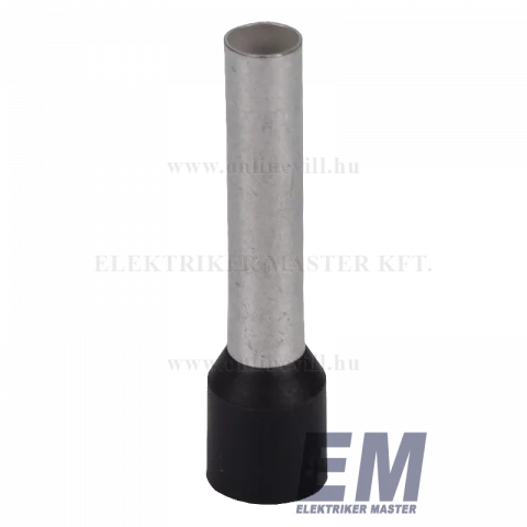Érvéghüvely 6 mm2/26mm szigetelt fekete (100db/cs) Weidmüller 0565700000