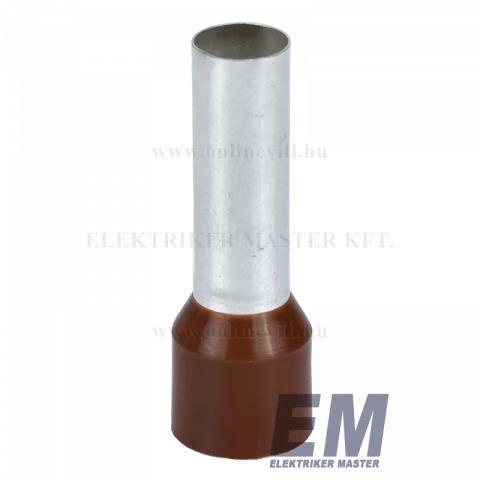Érvéghüvely 25 mm2/36mm szigetelt barna (50db/cs) Weidmüller 0317100000