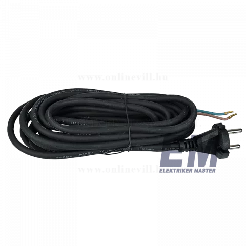 Flexo gumi kábel GT 2x1 5m vezetékkel Steck SHL2105