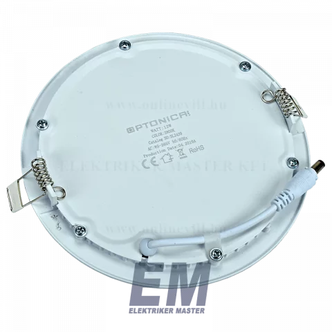 LED Panel Mennyezeti Beépíthető 12W 2800K Kerek Optonica DL2439