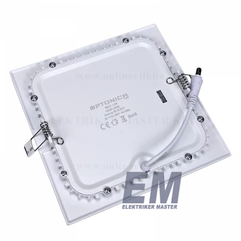 LED Panel Mennyezeti Beépíthető 12W 4500K Négyzet Optonica DL2451