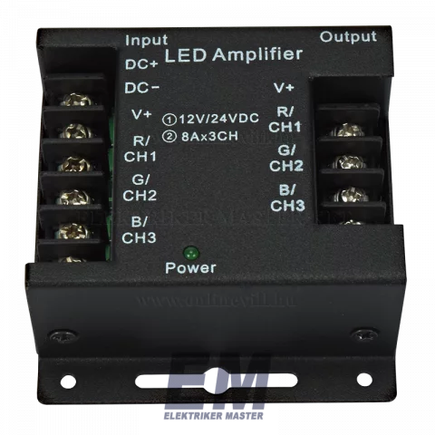 Led Szalag Jelerősítő RGB 288W-576W 12-24V DC Opt. AC6326