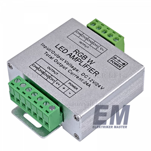 Led Szalag Jelerősítő RGBW 288W-576W 12-24V DC Opt. AC6328