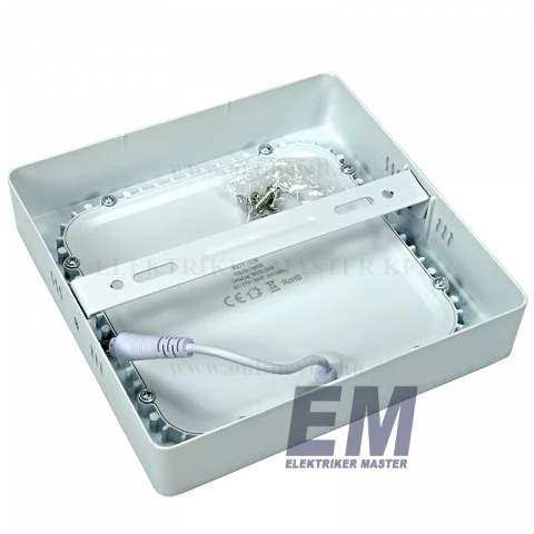 LED Panel Mennyezeti Falon Kívüli 12W 2800K Négyzet Epistar Chip Optonica DL2528